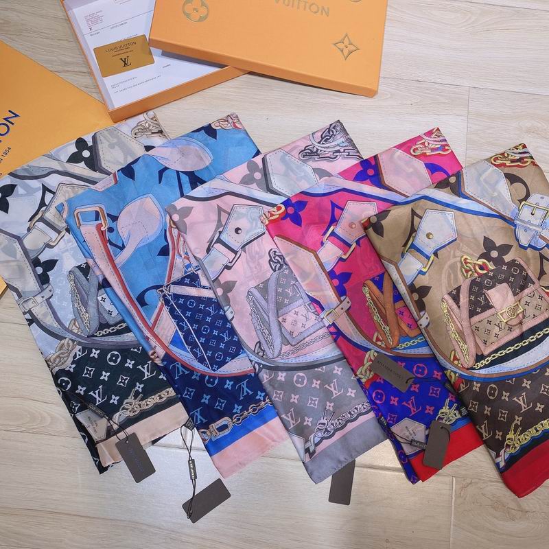LV silk scarf 90-180cm E04 (1)